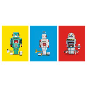 BILD Bild - coole Roboter 30x40 cm