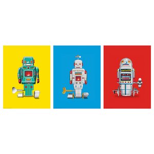 BILD Bild - coole Roboter 30x40 cm