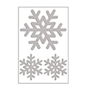 Folius Schneeflocke Reflektoren zum Aufbügeln für Kleidung (3 Schneeflocken im Set)