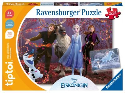 tiptoi® Puzzle für kleine Entdecker: Disney Die Eiskönigin, 2 x 24 Teile