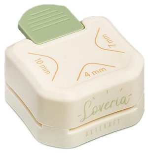 Loveria Eckenstanzer 3 in 1 - Papier Ecken abrunden