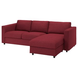 VIMLE 3er-Bettsofa mit Récamiere