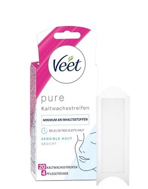 Veet PURE Kaltwachsstreifen für das Gesicht