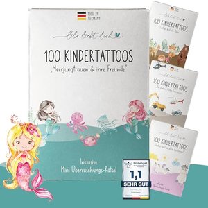 lila liebt dich / 100 besonders hautfreundliche Meerjungfrau Tattoo