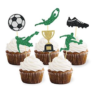 Moitkptt Fussball Cupcake Topper