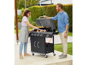 Grillmeister-Gasgrill  4+1-Brenner