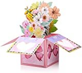 Handgemachte Pop Up Blumen Karten für alle Gelegenheiten