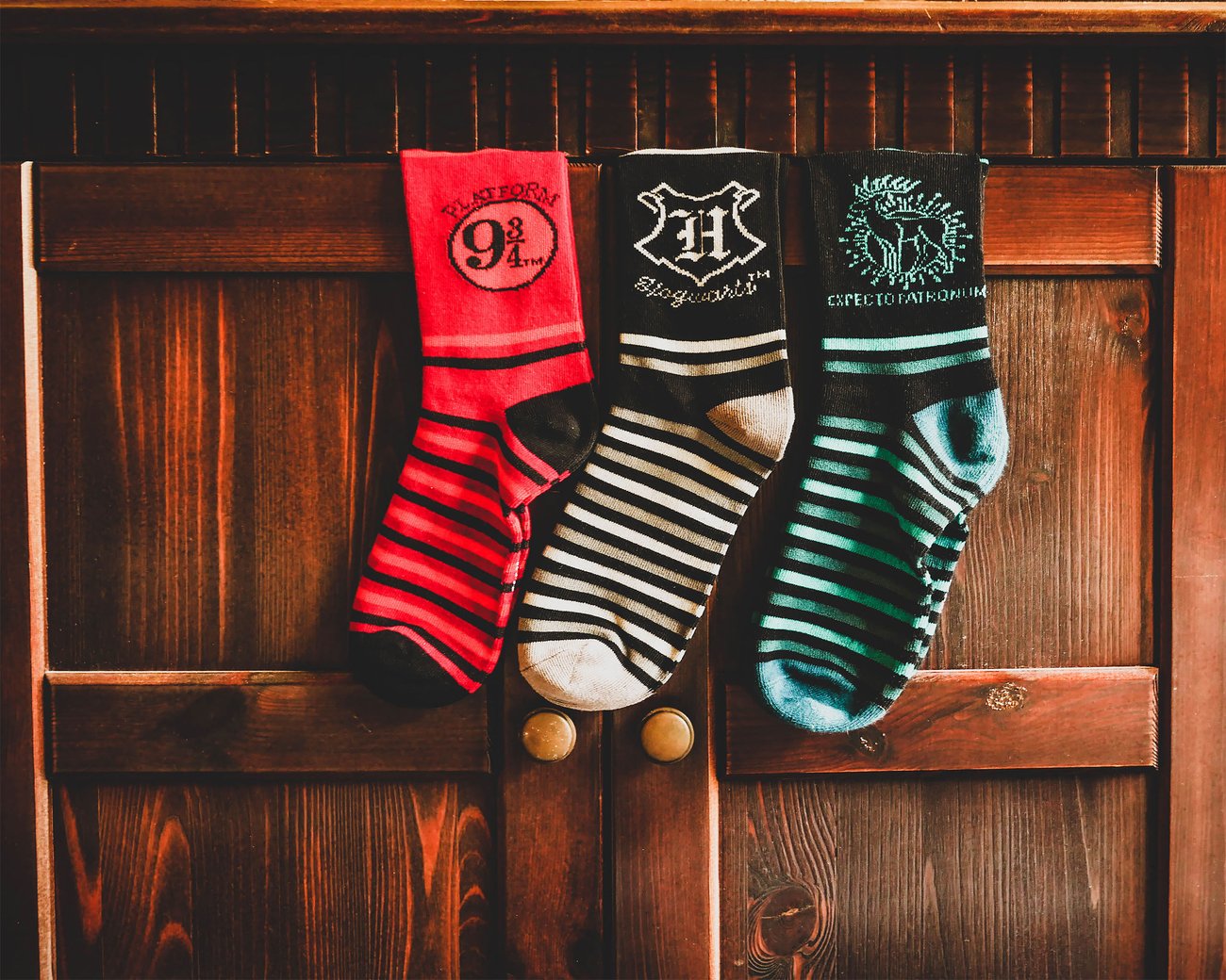 Hogwarts-Socken in Geschenkbox