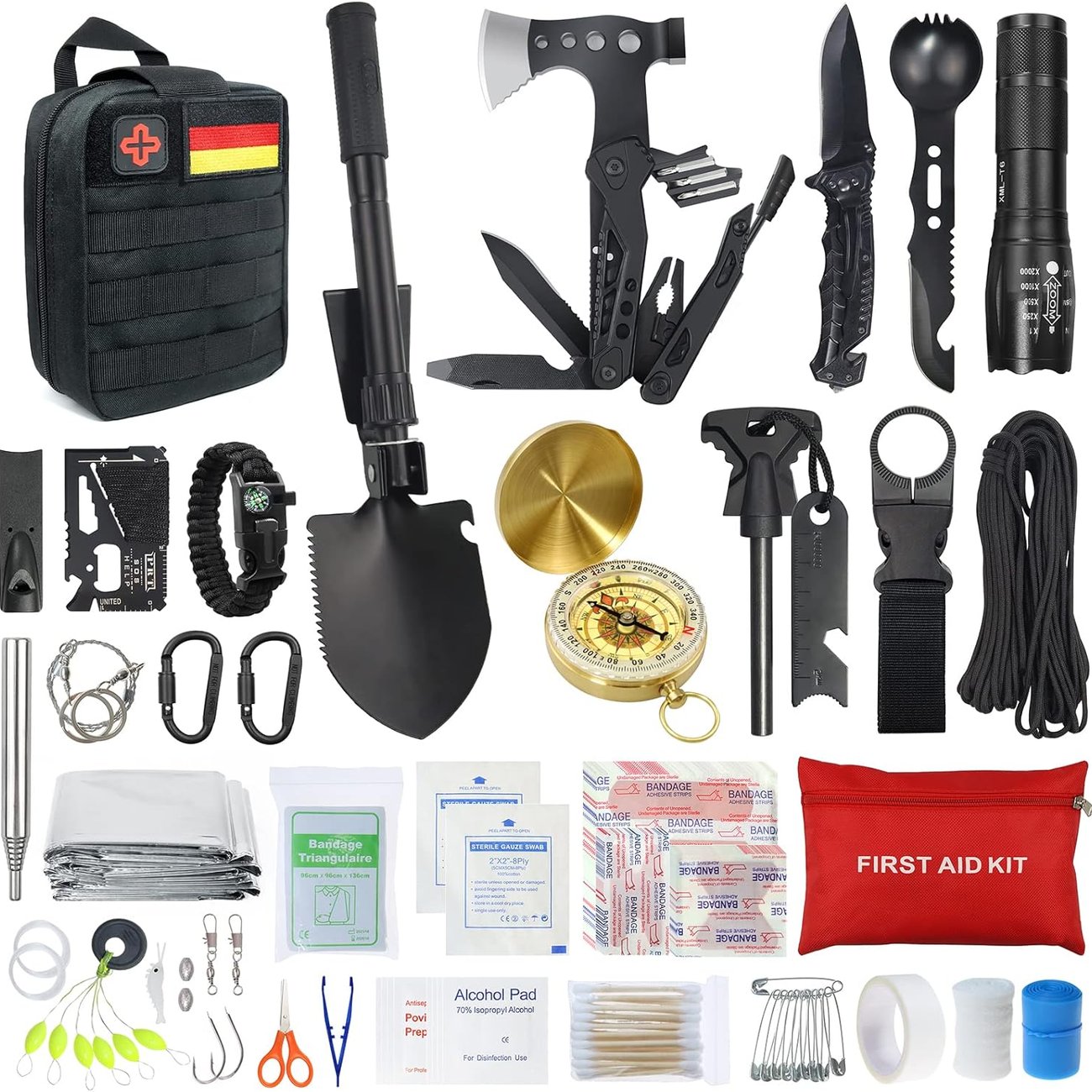 Notfall Survival Kit mit Erste Hilfe Set