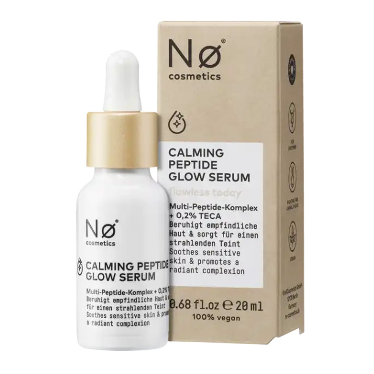 Nø Flawless tøday – Calming Peptide Glow Serum