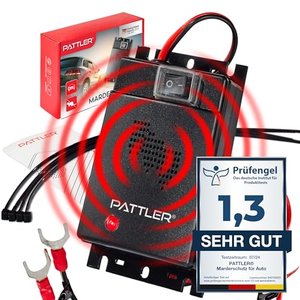 PATTLER Marderschreck mit Auto-Anschluss an 12V-Autobatterie