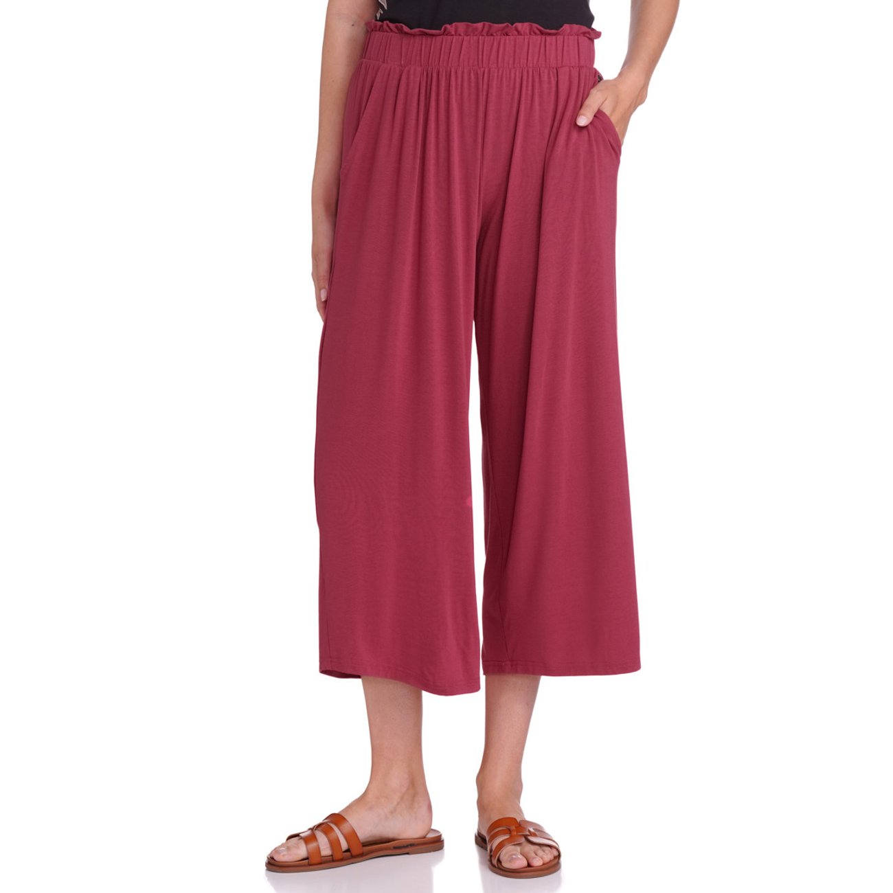 Damen Culotte mit Paperbag-Bund