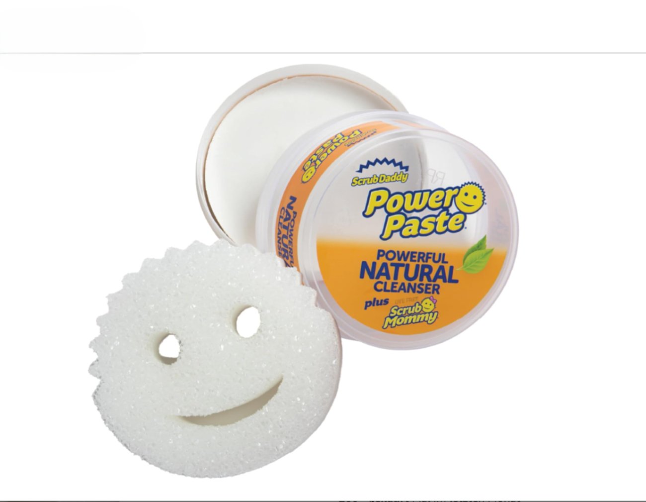Scrub Daddy Power Paste Universalstein Putzmittel Set - Backofenreiniger für Glas, Metall, Kochfeld 