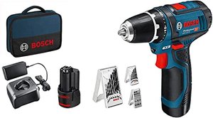 Bosch Professional 12V System Akku Bohrschrauber GSR 12V-15 mit viel Zubehör