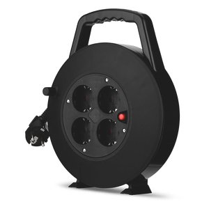 REV Kabeltrommel mit vier Steckdosen