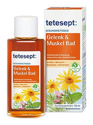 tetesept Gelenk & Muskel Bad – Wohltuendes Gesundheitsbad mit ätherischem Öl 