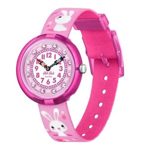 Flik Flak Mädchen Analog Quarz Uhr mit Kunststoff Armband FBNP143