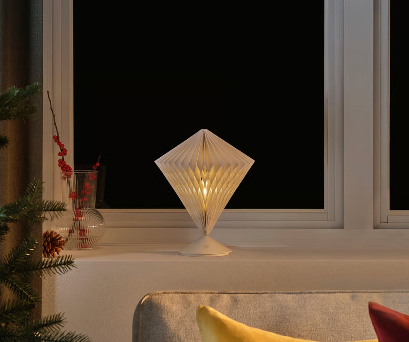 STRÅLA Dekotischleuchte, LED - Baum batteriebetrieben/weiß