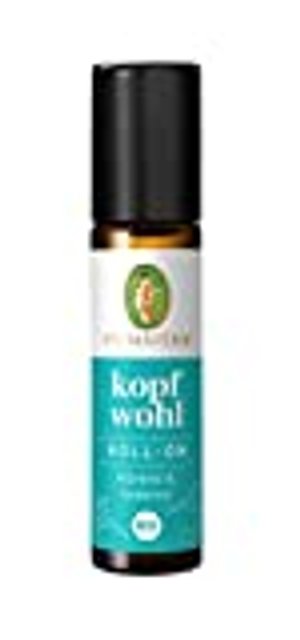 PRIMAVERA Kopfwohl Aroma Roll-On - Pfefferminze - Aromatherapie für Unterwegs - lindernd bei Kopfsch