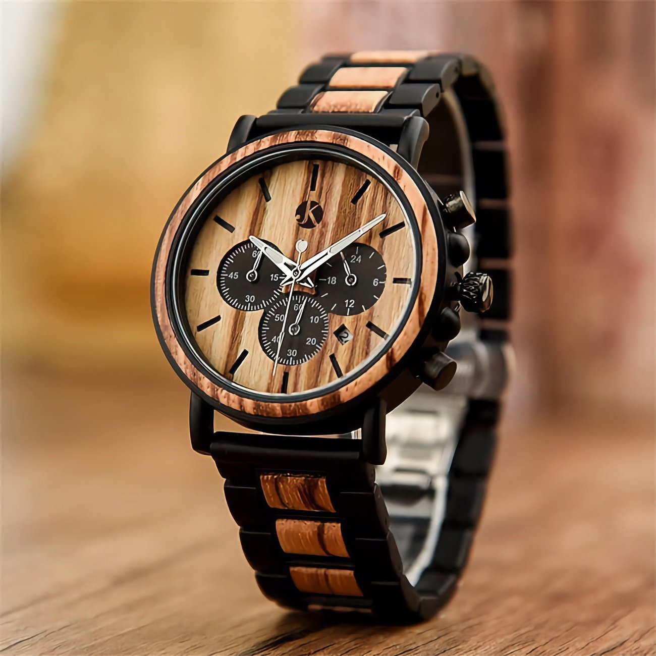 Uhr mit Bambus-Armband