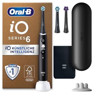 Oral-B iO Series 6 Plus Edition Elektrische Zahnbürste/Electric Toothbrush, PLUS 3 Aufsteckbürsten
