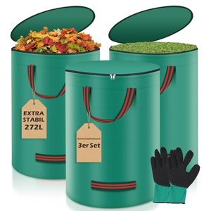 Miaglury 3er-Pack Gartenabfallsäcke