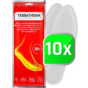 TerraTherm Sohlenwärmer- 10 Paar Wärmesohlen für Schuhe