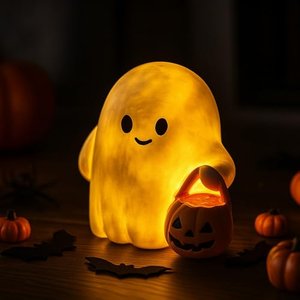 Halloween Deko Geist Kürbis Nachtlicht