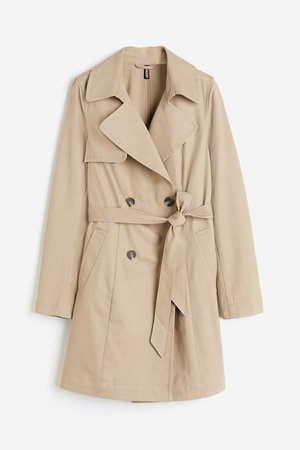 Trenchcoat aus Baumwolle - Beige - Damen