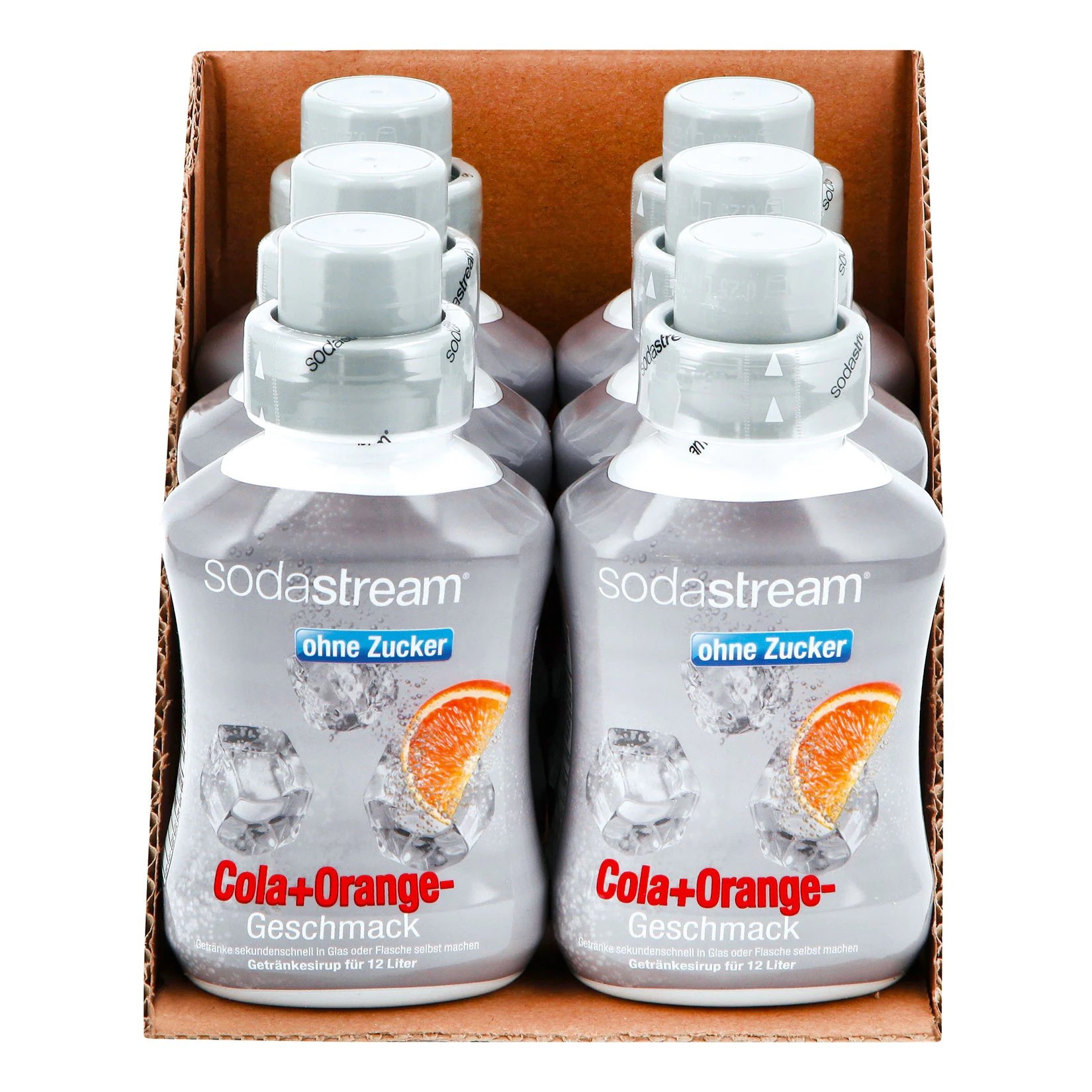 Sodastream Sirup Cola+Orange ohne Zucker 0,5 Liter, 6er Pack