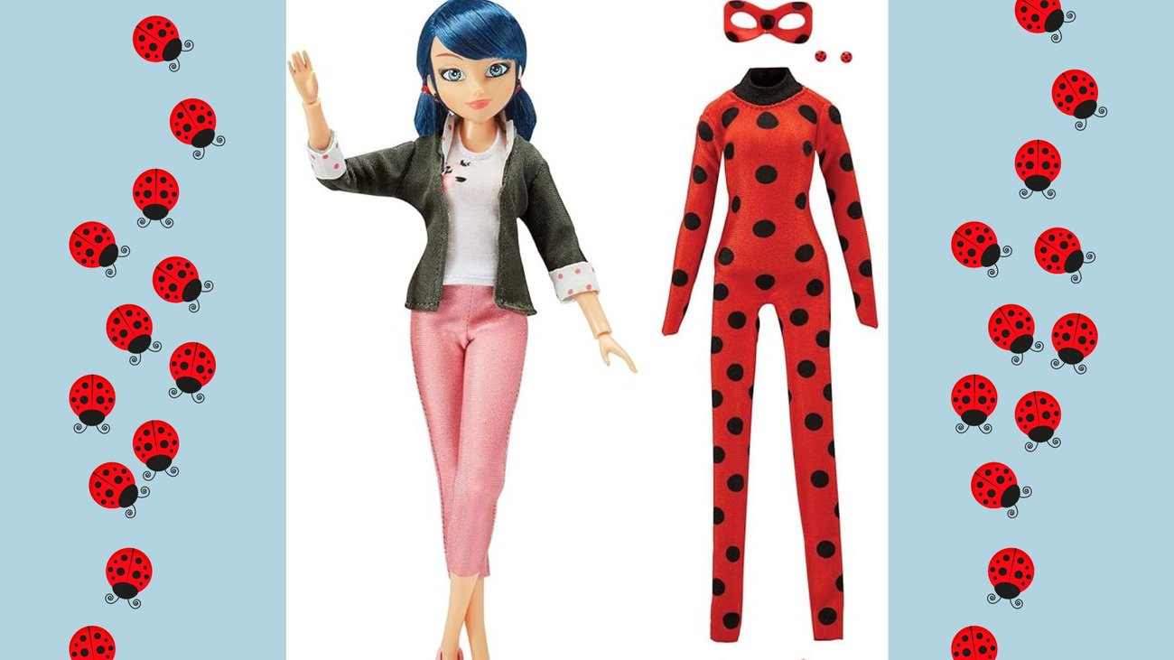 Ladybug-Ankleidepuppe mit zwei Outfits