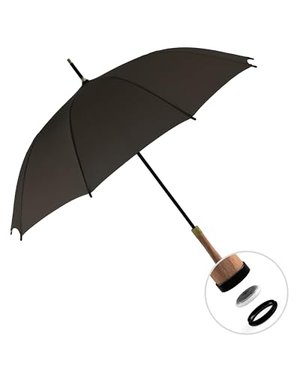 Steinweber Airbrella in Schwarz – intelligenter Regenschirm mit Apple AirTag-Versteck