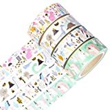4 Rollen buntes Washi Tape; Klebeband für Kinder