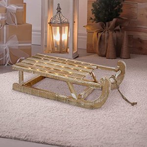 ECD Deko-Schlitten aus Holz