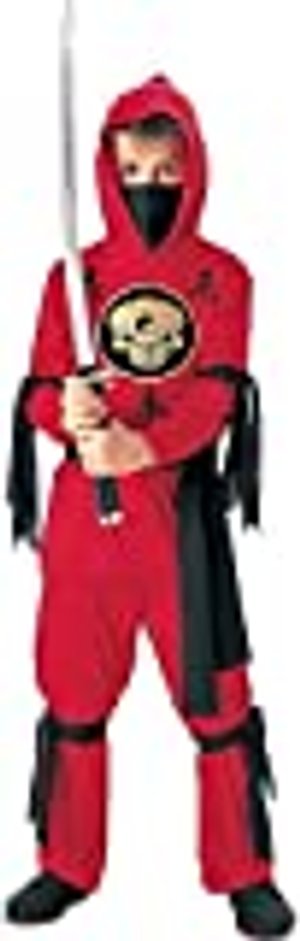 Tante Tina Ninja Verkleidung Kinder - 3-teiliges Ninja Kostüm für Jungen mit langärmligen Kapuzenobe