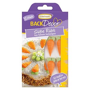 12 Günthart BackDecor Rüebli | Karotten aus Zucker