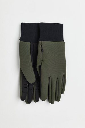 Wasserabweisende Handschuhe - Grün - Damen