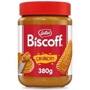 Lotus Biscoff Brotaufstrich - Crunchy - Karamellgeschmack - mit extra viel Gebäck - vegan - ohne Zus