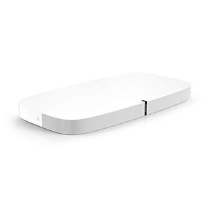 Sonos Playbase WLAN Soundbase, weiß – Fernsehlautsprecher mit kraftvollem Sound für Heimkino & Musik