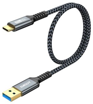 USB C 3.1 Gen 2 Kabel, 0.5m USB A auf C - Schnellladung & 10Gbps Datenübertragung