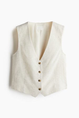 Elegante Anzugweste - Beige - Damen