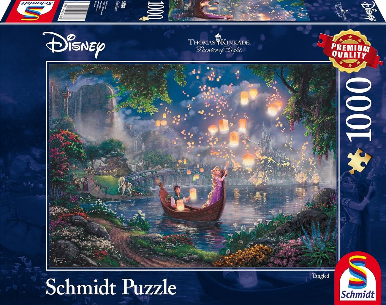 Schmidt Spiele 59480 Thomas Kinkade, Disney, Rapunzel, 1000 Teile Puzzle