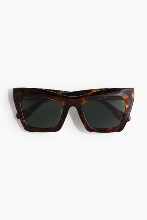 Cat-Eye-Sonnenbrille in Braun