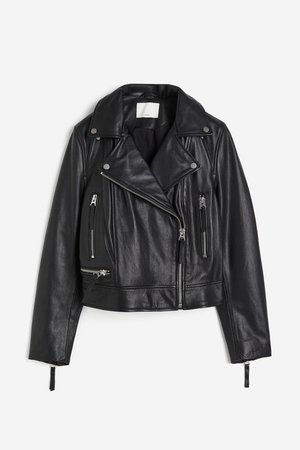 Bikerjacke aus Leder