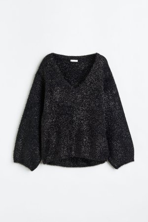 Glitzernder Pullover in Blau