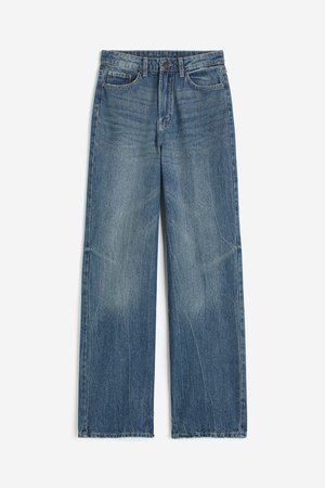 Wide Ultra High Jeans - Blau