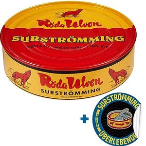 Surströmming Röda Ulven Original (fermentierte Heringe) - 400g/300g Fisch Dose