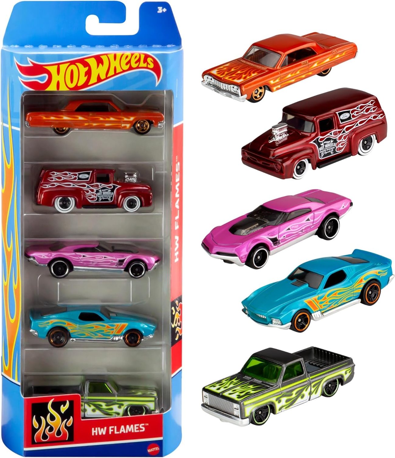 Hot Wheels Autos 5er-Set