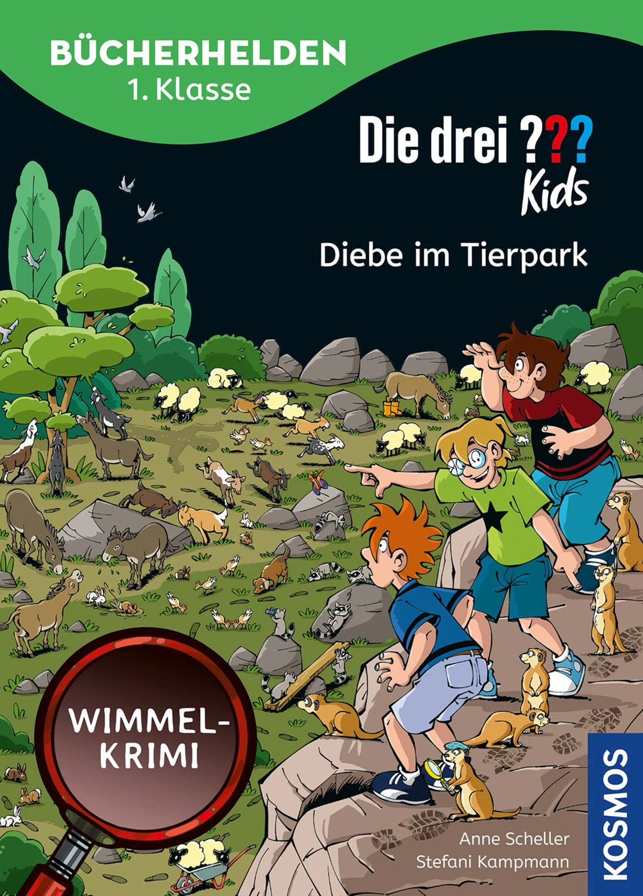 Die drei ??? Kids, Bücherhelden 1. Klasse, Diebe im Tierpark: Wimmel-Krimi