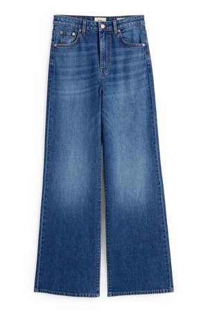 Wide Leg Jeans - High Waist